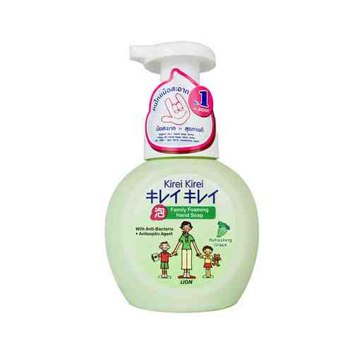 Антибактериальное мыло для рук с ароматом зеленого винограда Lion Thailand Kirei Kirei Family Foaming Hand Soap With Anti-Bacteria Agent Refreshing Grapeарт. ID: 933590