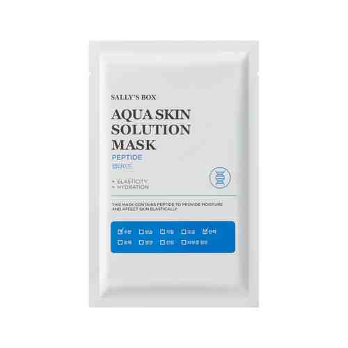 Антивозрастная тканевая маска для лица с пептидным комплексом Sally's Box Aqua Skin Solution Mask Peptideарт. ID: 871511