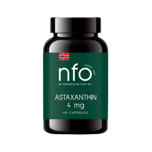 Астаксантин для защиты органов и тканей Norwegian Fish Oil Astaxantin 4 mg 60 Capsарт. ID: 976730