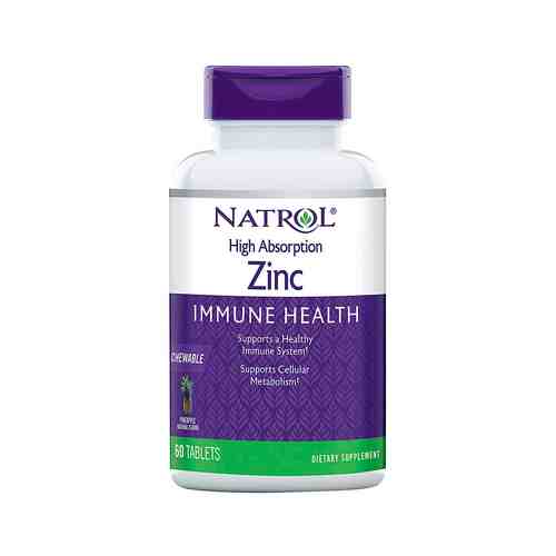 Цинк высокой степени абсорбции со вкусом ананаса Natrol Immune Health Zinc High Absorptionарт. ID: 968476