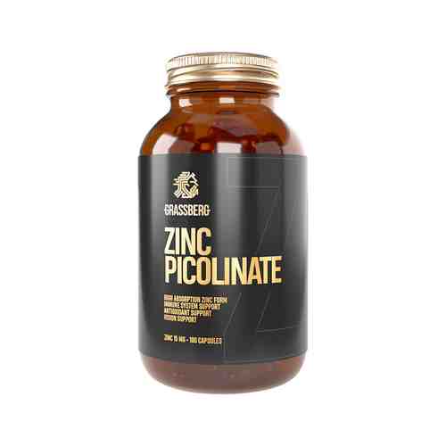 Цинка пиколинат Grassberg Zinc Picolinate 15 mg 180 Capsарт. ID: 974090