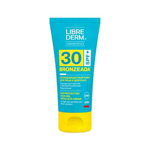 Cолнцезащитный крем для лица и зоны декольте Librederm Bronzeada Sun Protection Face and Decollete Cream SPF 30арт. ID: 938632