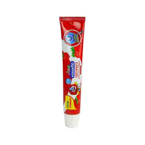 Детская зубная паста с ароматом клубники