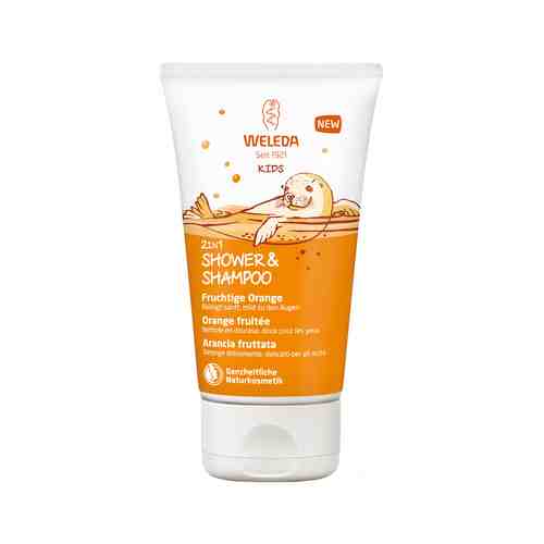 Детский шампунь-гель для волос и тела Weleda Kids 2-in-1 Shower&Shampoo Orangeарт. ID: 865135