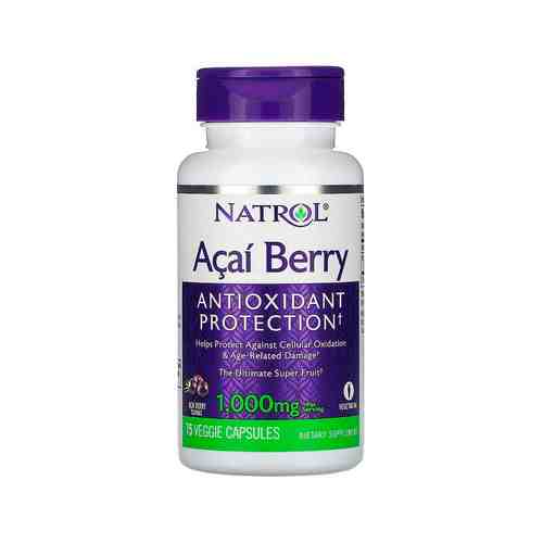 Экстракт ягод асаи для замедления процессов старения организма Natrol Antioxidant Protection Acai Berry 1000 mgарт. ID: 968483