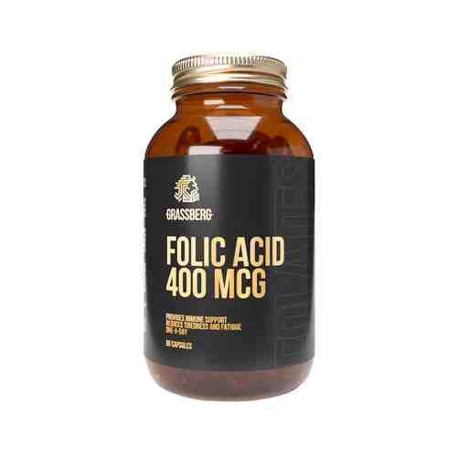 Фолиевая кислота Grassberg Folic Acid 400 mcg 60 Capsарт. ID: 974107