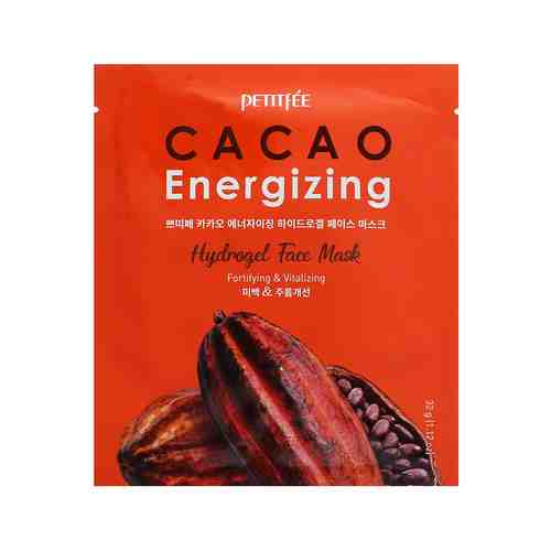 Гидрогелевая маска с экстрактом какао для выравнивания кожи лица Petitfee Cacao Energizing Hydrogel Face Maskарт. ID: 950707