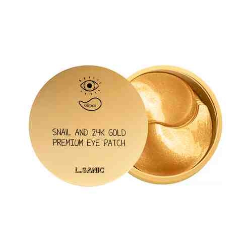 Гидрогелевые патчи для области вокруг глаз с муцином улитки и золотом L.Sanic L.SANIC Snail Аnd 24K Gold Premium Eye Patchарт. ID: 961345