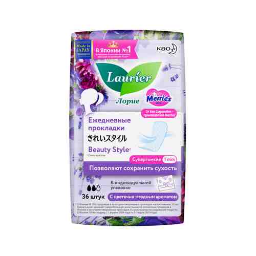 Гигиенические прокладки Laurier Beauty Style Blossom Гигиенические прокладки на каждый день с цветочно-ягодным ароматомарт. ID: 930750
