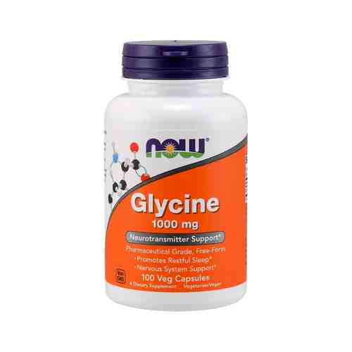 Глицин для поддержки работы нейромедиаторов и нервной системы Now Glycine 1000 mgарт. ID: 969477