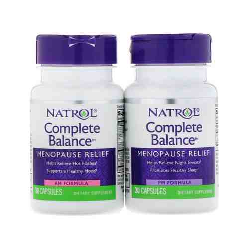 Комплекс для борьбы с симптомами менопаузы Natrol Complete Balance Menopause Relief AM-PM Formulaарт. ID: 968485