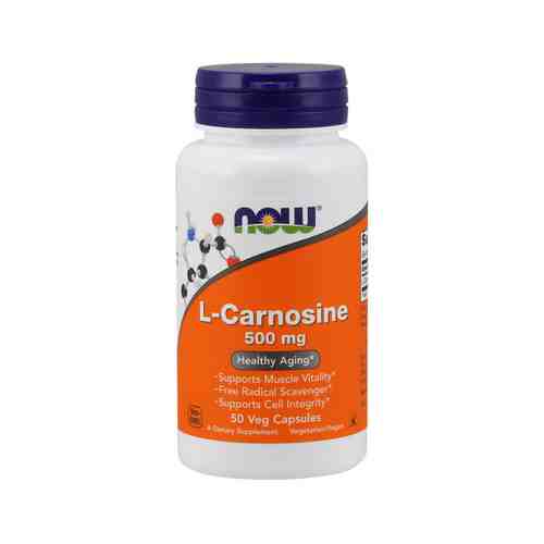 L-Карнозин для защиты клеточных и тканевые структур во время процесса старения Now L-Carnosine 500 mgарт. ID: 969480