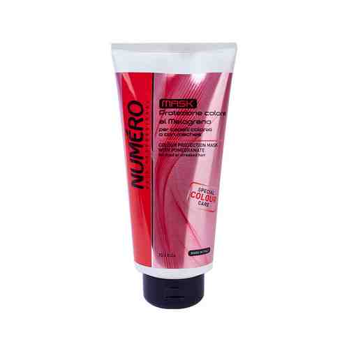 Маска для защиты цвета окрашенных и мелированных волос с экстрактом граната 300 мл Brelil Numero Hair Professional Colour Protection Mask with Pomegranateарт. ID: 851260