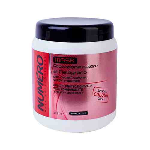 Маска для защиты цвета окрашенных и мелированных волос с экстрактом граната Brelil Numero Hair Professional Colour Protection Mask with Pomegranateарт. ID: 939456