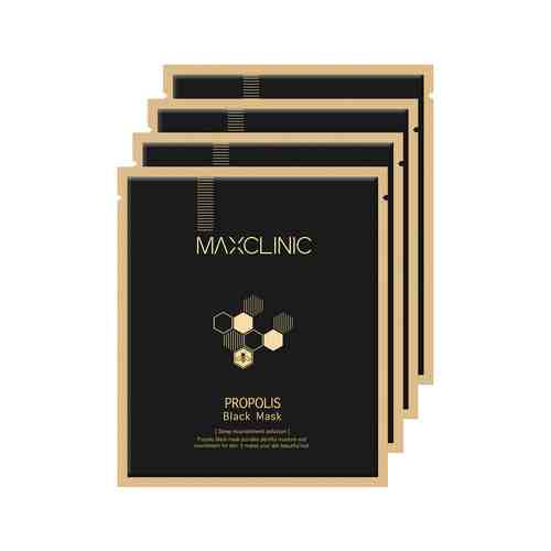 Набор из 4х тканевых масок для питания и эластичности кожи лица Maxclinic Propolis Black Maskарт. ID: 882640