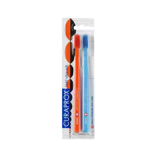 Набор зубных щеток Curaprox Toothbrush 5460 Duo Set Charles Edouard Jeanneret-Gris Orangeарт. ID: 947858