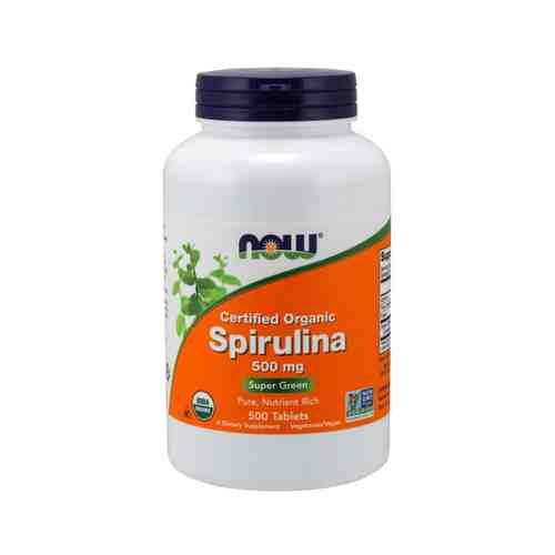 Натуральная спирулина Now Natural Spirulina 500 mg 500 Packарт. ID: 969422
