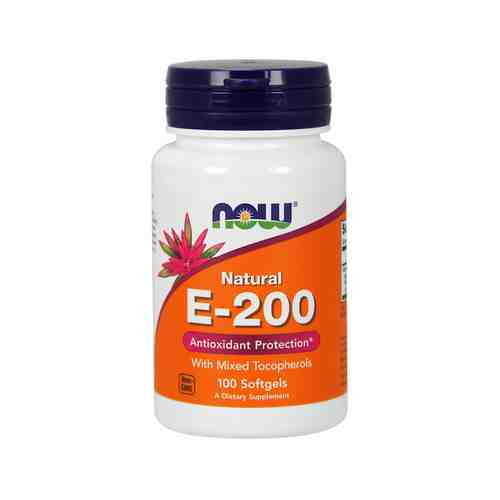 Натуральный витамин Е для антиоксидантной защиты организма Now Natutal E-200арт. ID: 969464