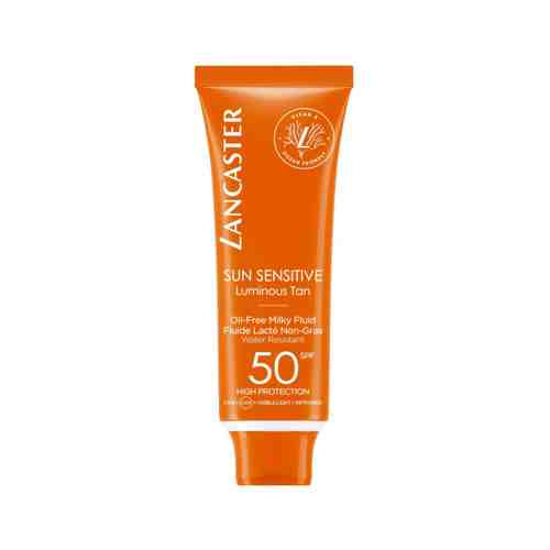Нежный солнцезащитный крем для лица для чувствительной кожи Lancaster Sun Sensitive Luminous Tan Oil-Free Milky Fluid SPF 50арт. ID: 986945