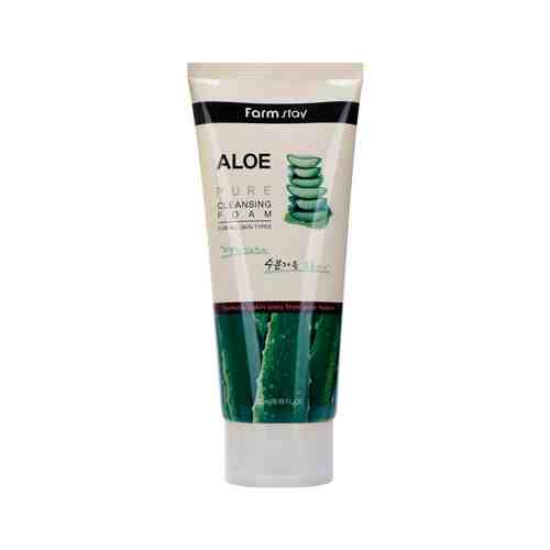 Очищающая пенка для лица с экстрактом алоэ FarmStay Aloe Pure Cleansing Foamарт. ID: 961380