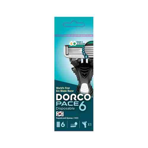 Одноразовый станок для бритья Dorco Pace 6 Blade Disposable Razorарт. ID: 944885