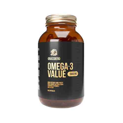 Омега 3 1000 мг Grassberg Omega 3 Value 1000 mg 60 Capsарт. ID: 974098
