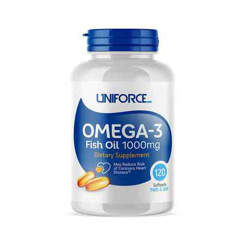 Омега-3 1000 мг Uniforce Omega-3 Fish Oil 1000 mg 120 Packарт. ID: 968662