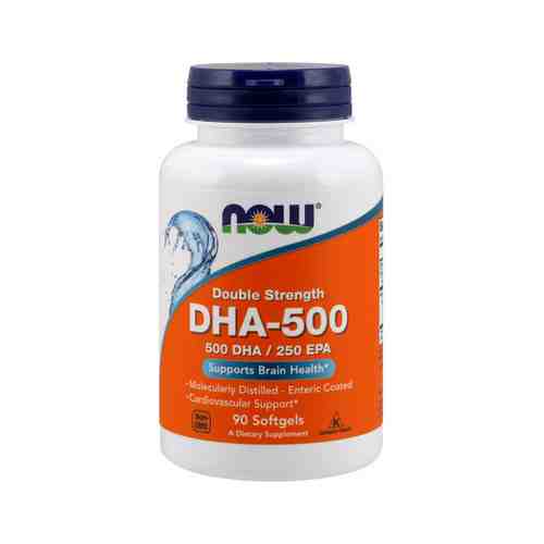 Омега-жиры (докозагексаеновая кислота) Now DHA-500 Double Strenghtарт. ID: 969501