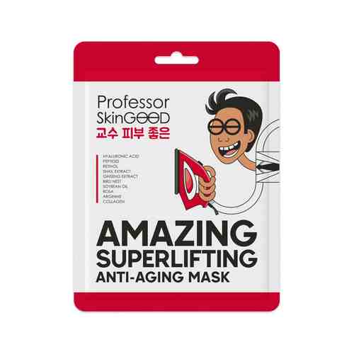 Омолаживающая тканевая лифтинг-маска для лица на основе пептидов Professor SkinGood Amazing Superlifting Anti-Aging Maskарт. ID: 969400