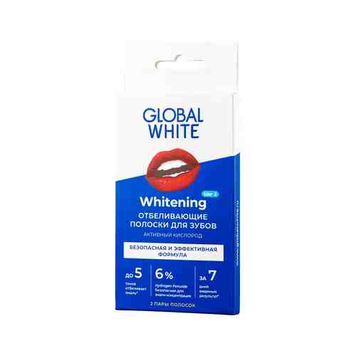 Отбеливающие полоски с активным кислородом Global White Teeth Whitening Stripsарт. ID: 987705