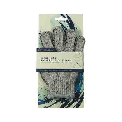 Перчатки для массажа и пилинга с натуральным углем Hydrea London Carbonised Bamboo Exfoliating Shower Glovesарт. ID: 964568