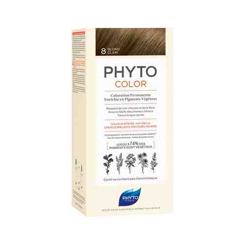 Перманентная крем-краска для волос c растительными пигментами 8 светлый блонд Phyto 8 Phytocolor Blond Clairарт. ID: 979841