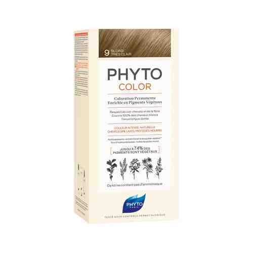 Перманентная крем-краска для волос c растительными пигментами 9 очень светлый блонд Phyto 9 Phytocolor Blond Très Clairарт. ID: 979839