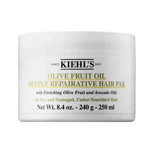 Питательная маска для волос с маслом оливы Kiehl's Olive Fruit Oil Deeply Repairative Hair Pakарт. ID: 712382