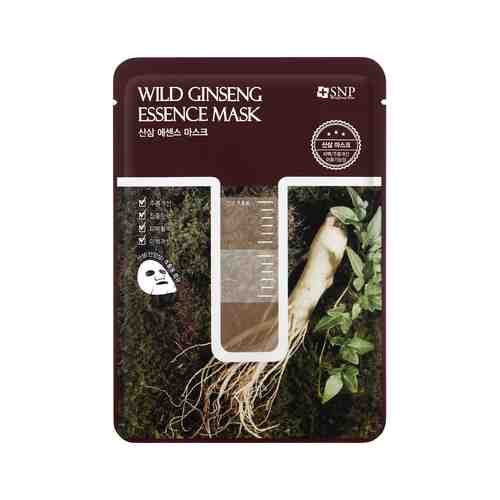 питательная тканевая маска для лица с экстрактом корня дикого женьшеня SNP Wild Ginseng Essence Maskарт. ID: 890366