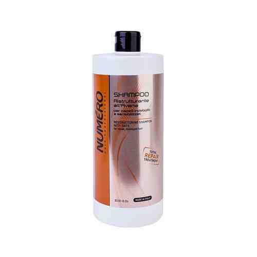Шампунь для ослабленных и чувствительных волос с экстрактом овса Brelil Numero Hair Professional Restructuring Shampoo with Oatsарт. ID: 939476