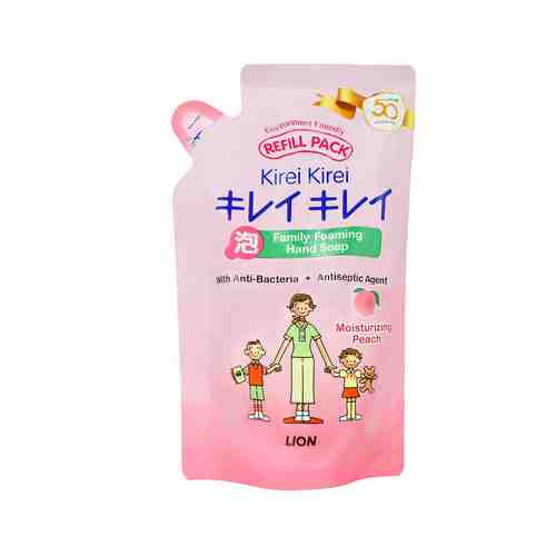 Сменный блок детского мыла для рук с ароматом розового персика Lion Thailand Kirei Kirei Family Foaming Hand Soap Moisturizing Peach Refillарт. ID: 933586