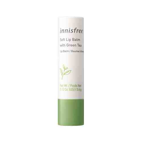 Смягчающий бальзам для губ с экстрактом зеленого чая Innisfree Soft Lip Balm with Green Teaарт. ID: 922172