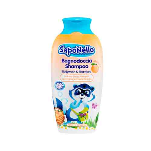 Средство для купания и мытья головы с ароматом абрикоса Saponello Bagnodoccia Albicocca Shampoo Bodywash & Shampooарт. ID: 989500