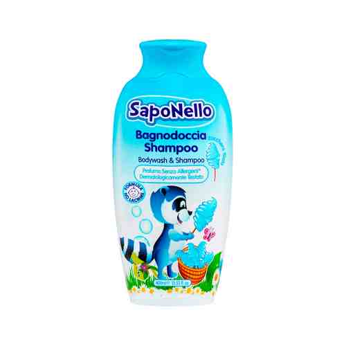 Средство для купания и мытья головы с ароматом сахарной ваты Saponello Bagnodoccia Zucchero Flato Shampoo Bodywash & Shampooарт. ID: 989503