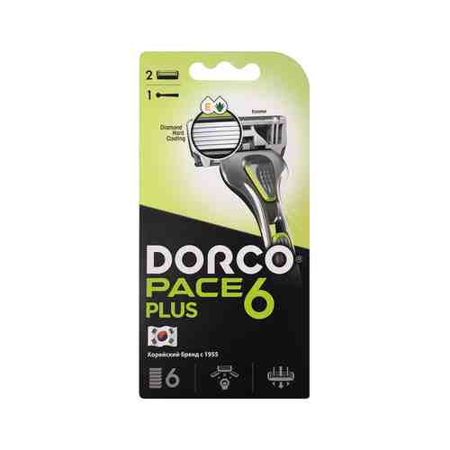 Станок для бритья c двумя сменными кассетами Dorco Pace 6 Plusарт. ID: 974514