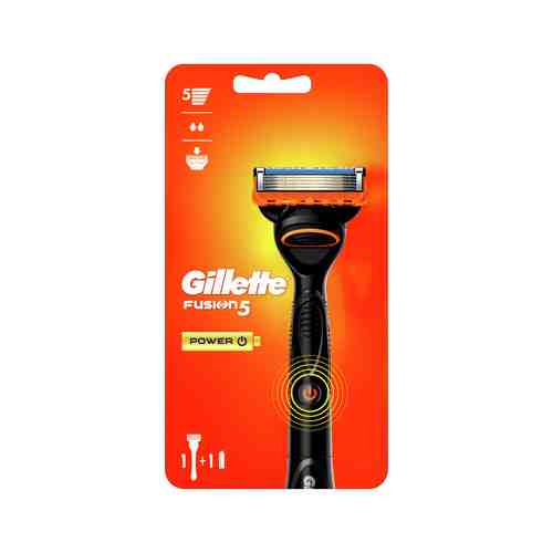 Станок для бритья со сменной кассетой Gillette Fusion Power Redарт. ID: 910786
