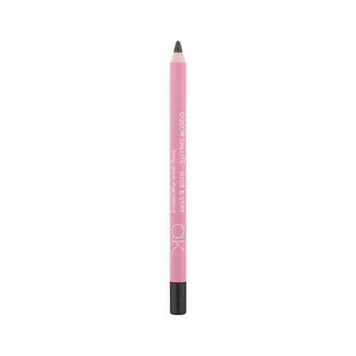 Стойкий карандаш для глаз графитово-черный O.K.Beauty Salute Slide & Stay Eyelinerарт. ID: 965236