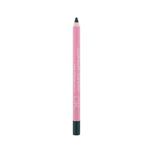 Стойкий карандаш для глаз Темный графито-изумрудный оттенок с мелким глиттером O.K.Beauty Salute Slide & Stay Eyelinerарт. ID: 943431