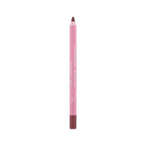 Стойкий карандаш для губ розово-коричневый O.K.Beauty Salute Slide & Stay Liplinerарт. ID: 943429