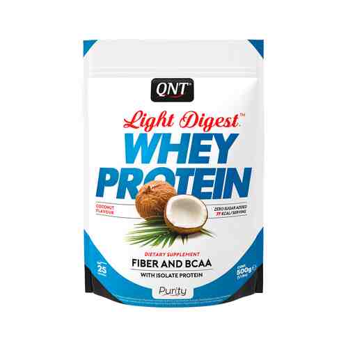 Сывороточный протеин со вкусом кокоса 500 мл QNT Light Digest Whey Protein Coconutарт. ID: 968648