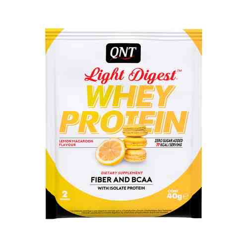 Сывороточный протеин со вкусом лимонного макарон 40 мл QNT Light Digest Whey Protein Lemon Macaroonарт. ID: 968642