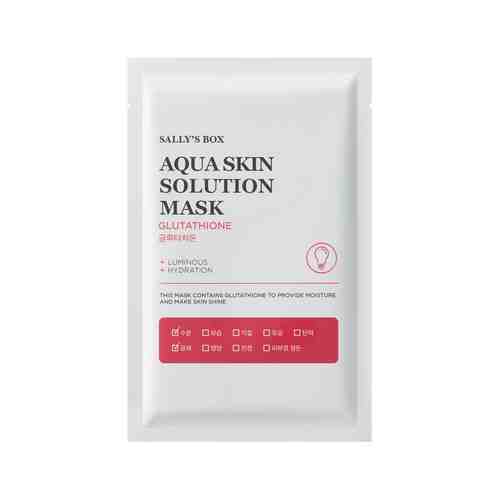 Тканевая маска для улучшения цвета лица с глутатионом Sally's Box Aqua Skin Solution Mask Glutathioneарт. ID: 871509