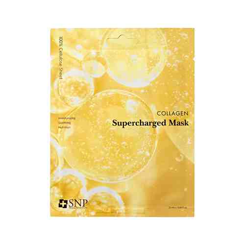 Тканевая маска для упругости кожи лица с коллагеном SNP Collagen Supercharged Maskарт. ID: 970406