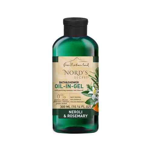 Тонизирующий гель для душа с ароматом нероли и розмарина Nord's Secret Invigorating Bath & Shower Oil-In-Gel Neroli & Rosemaryарт. ID: 987853